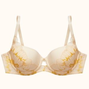ThirdLove Petal Lace Demi in Pearl/Chamomile 34B Like New/EUC